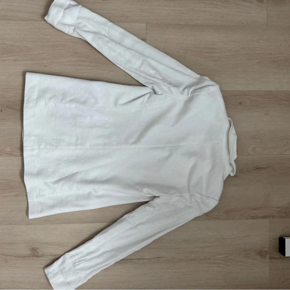 Abercrombie & Fitch NWT White Linen Blend Blazer - Picture 8 of 14